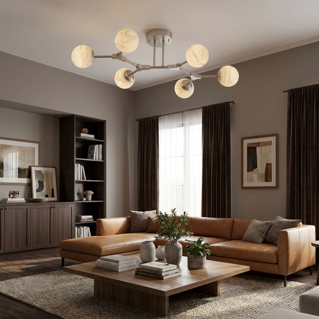Candeeiro de Teto de Alabastro Haverhurst