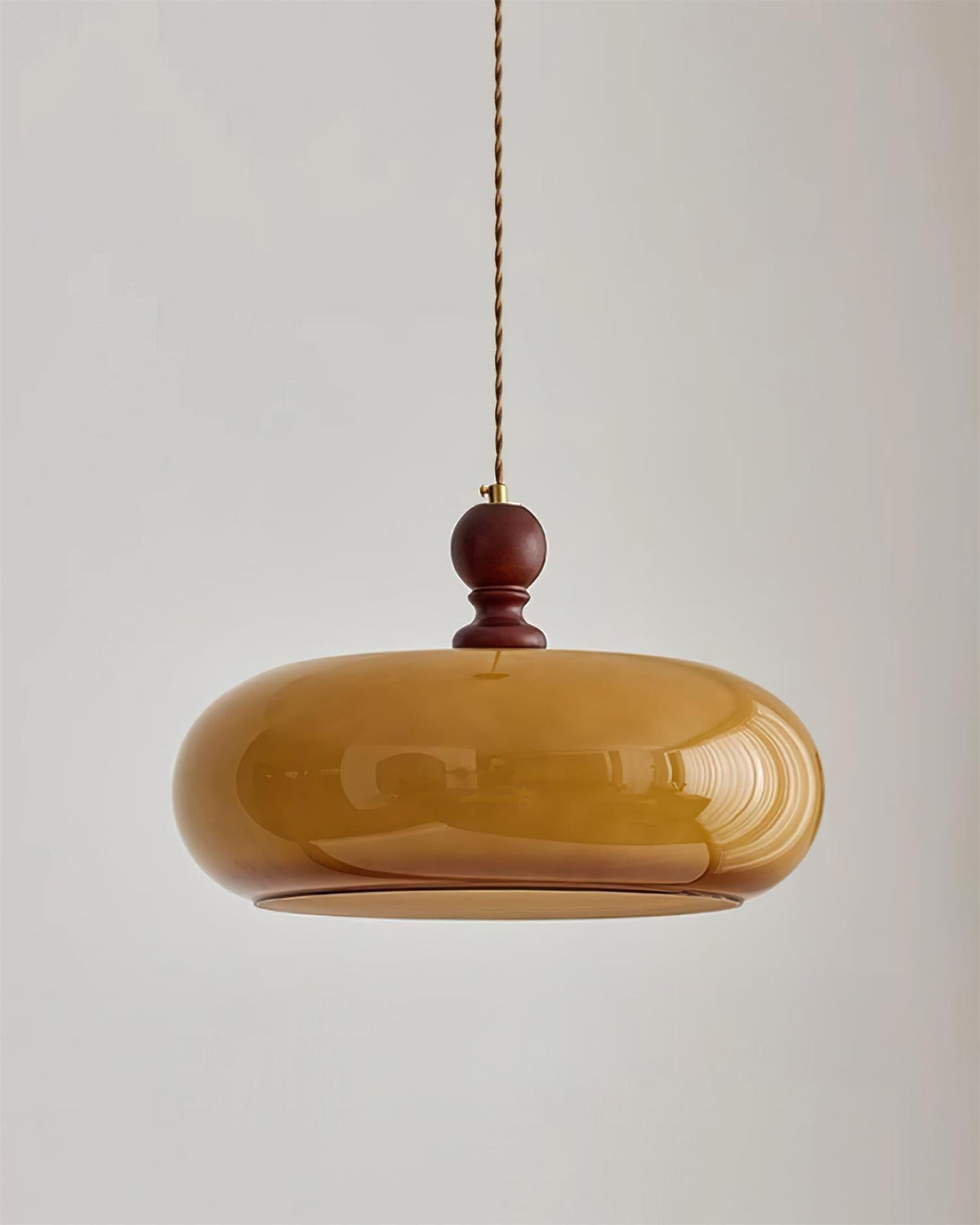 Arthur Amber Glass Shade Pendant Light