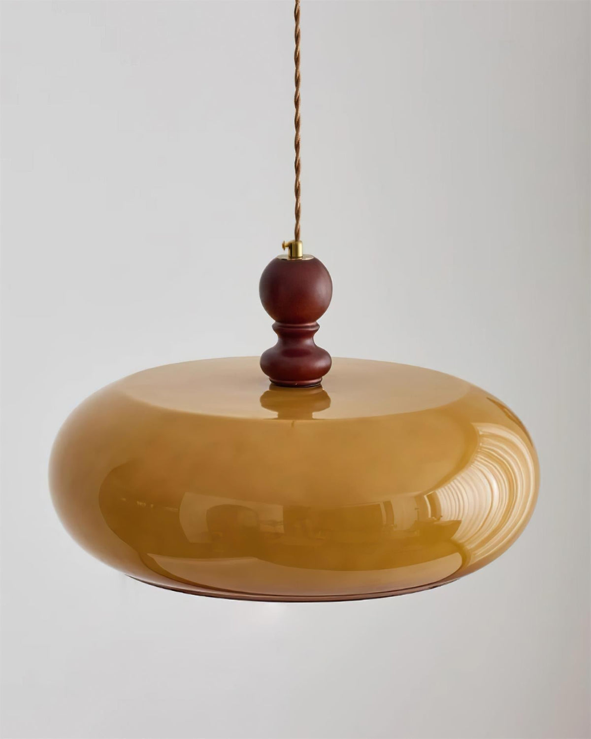 Arthur Amber Glass Shade Pendant Light