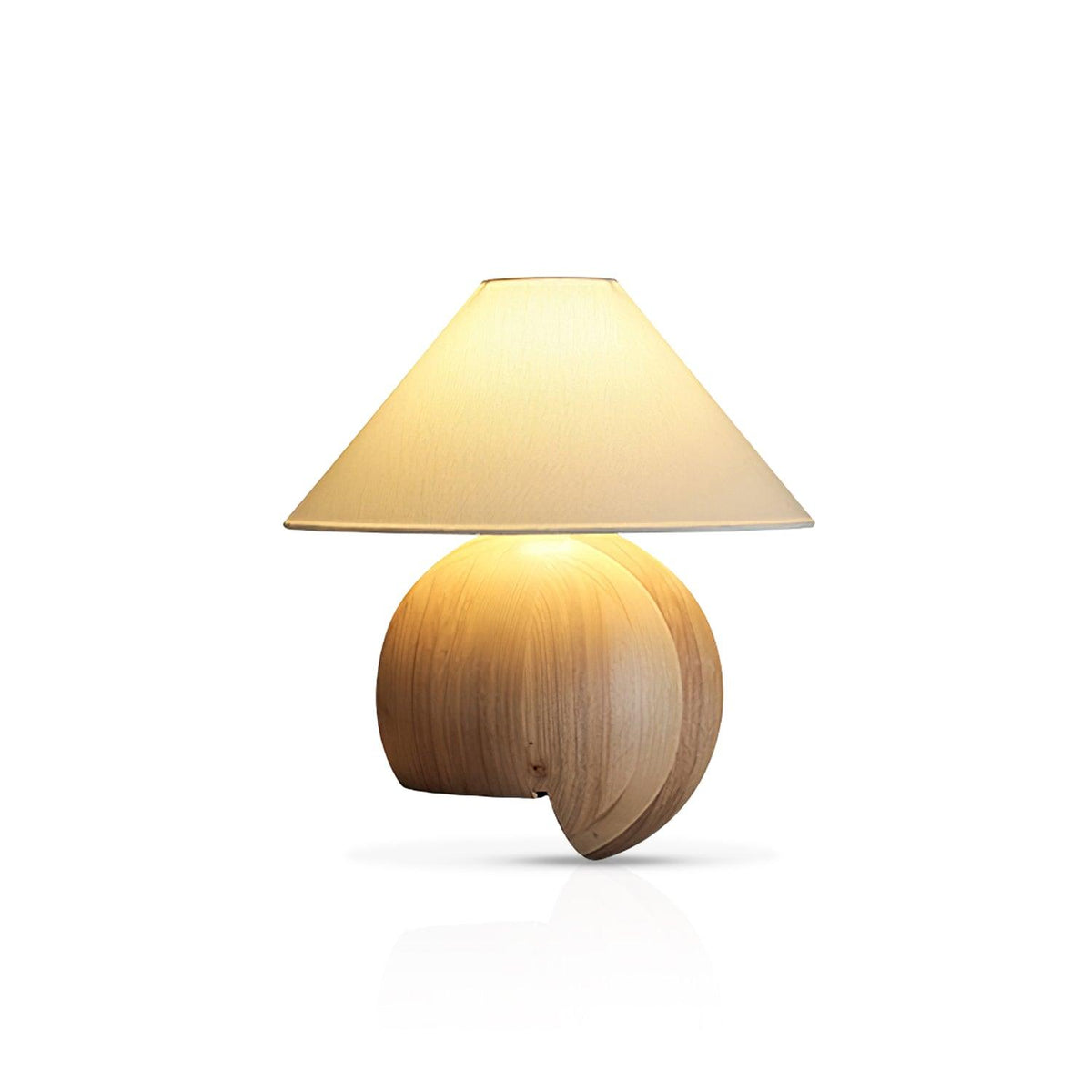 Halise organisk bordslampa i trä