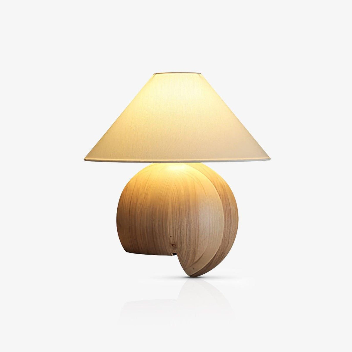 Halise organisk bordslampa i trä