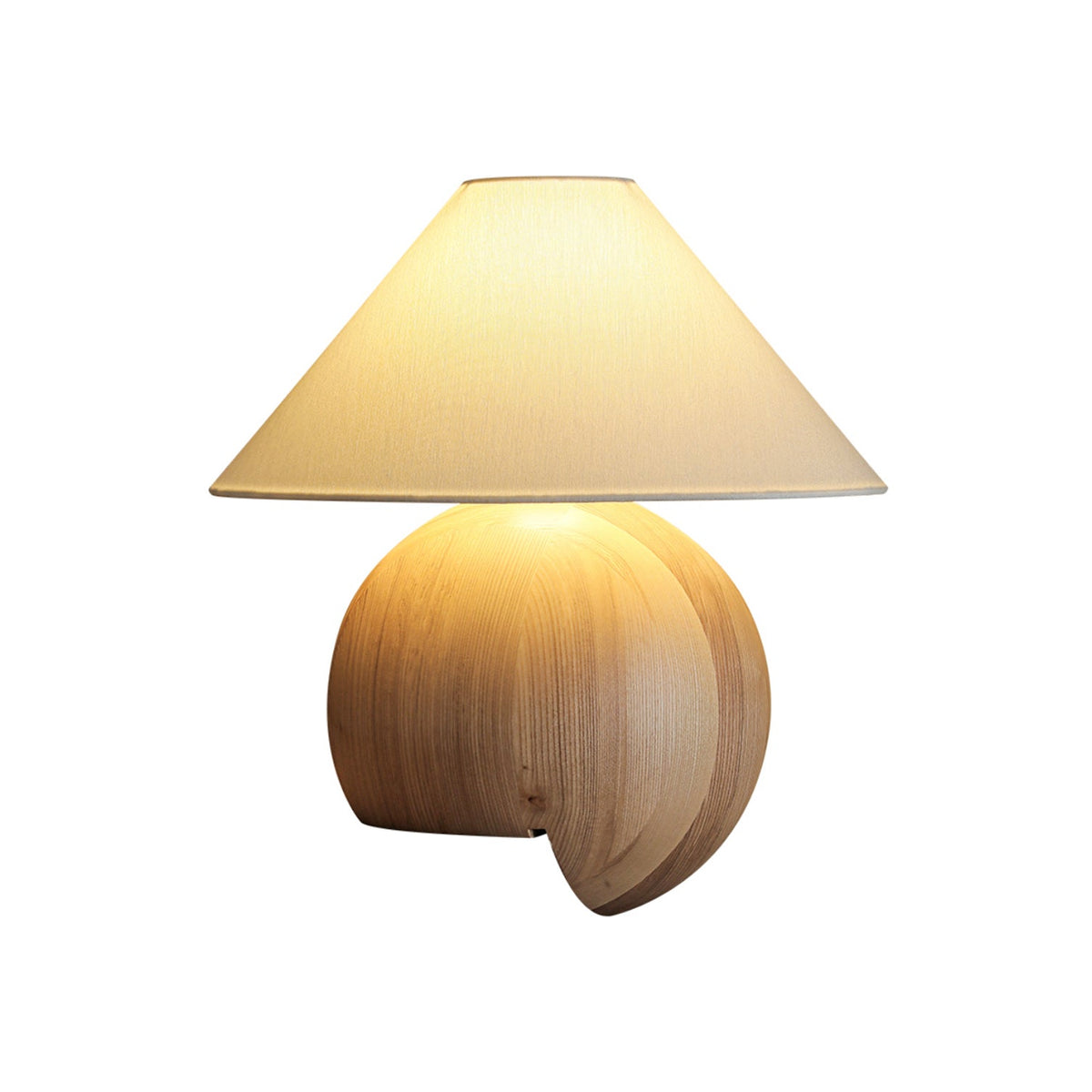 Halise organisk bordslampa i trä