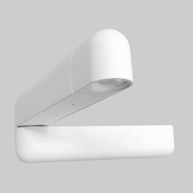 Soreora svartur LED-vegglampi, stillanlegur, með USB