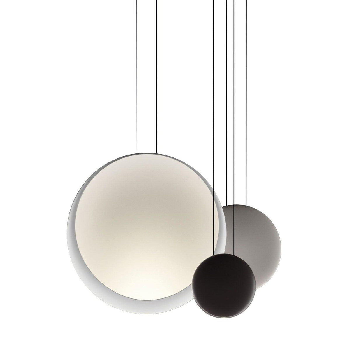 Arisha Modern Pendant Light, Metal, Black/White/Green/Gray