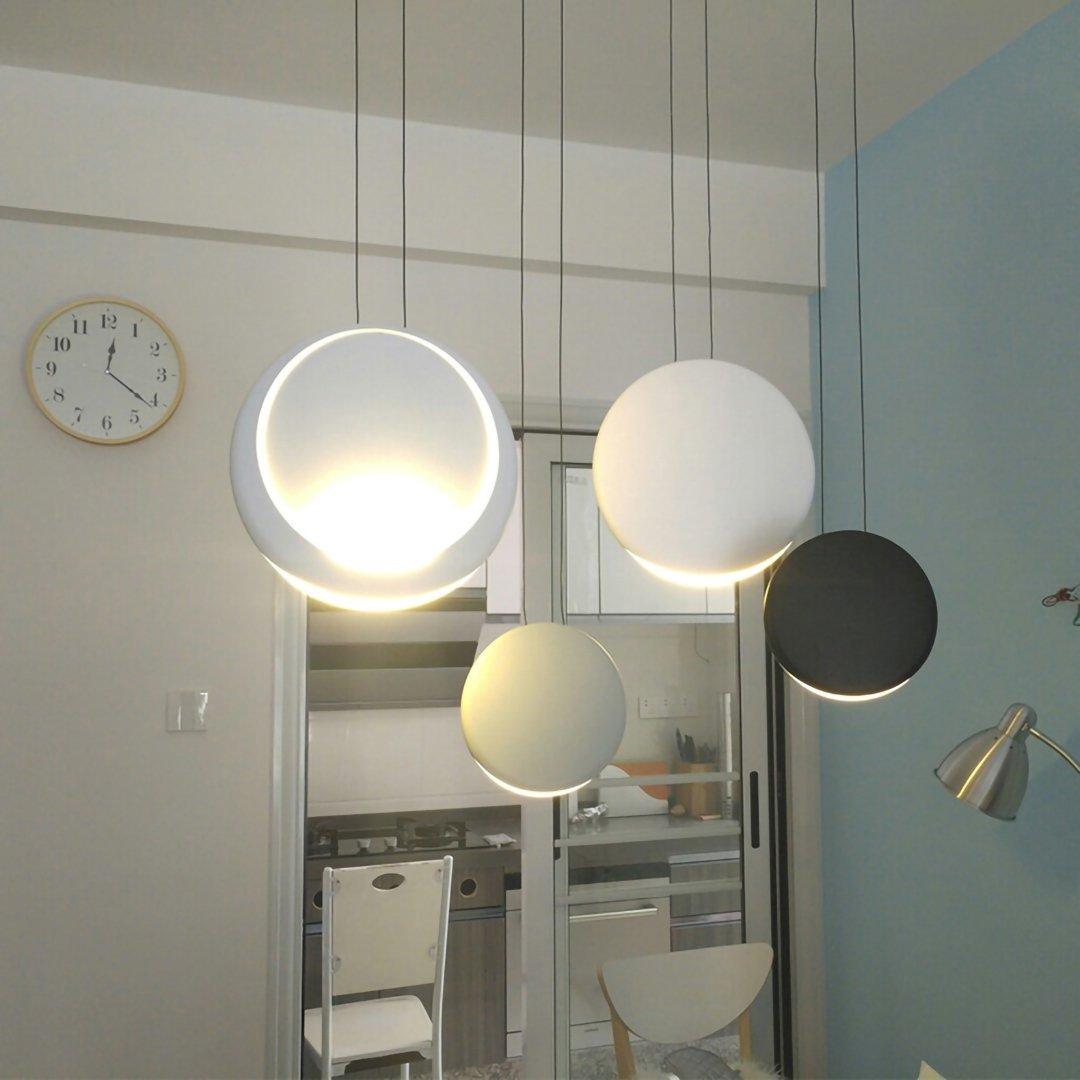 Arisha Modern Pendant Light, Metal, Black/White/Green/Gray