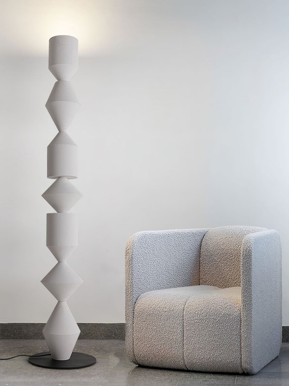 Drisen minimalistisk gulvlampe i træ