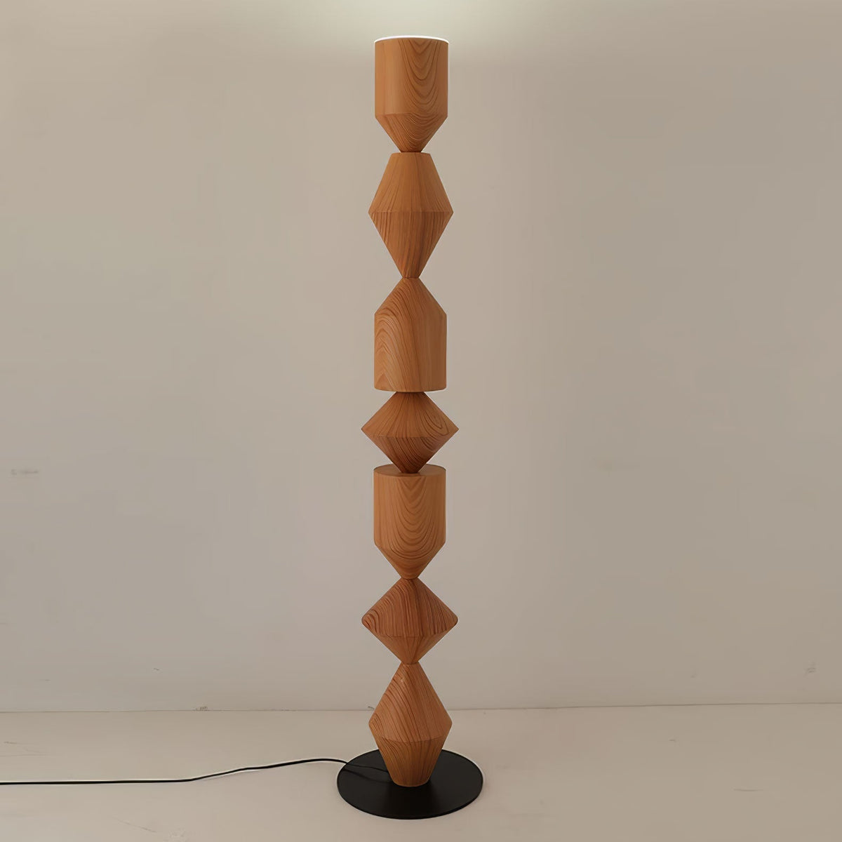 Drisen minimalistisk gulvlampe i træ
