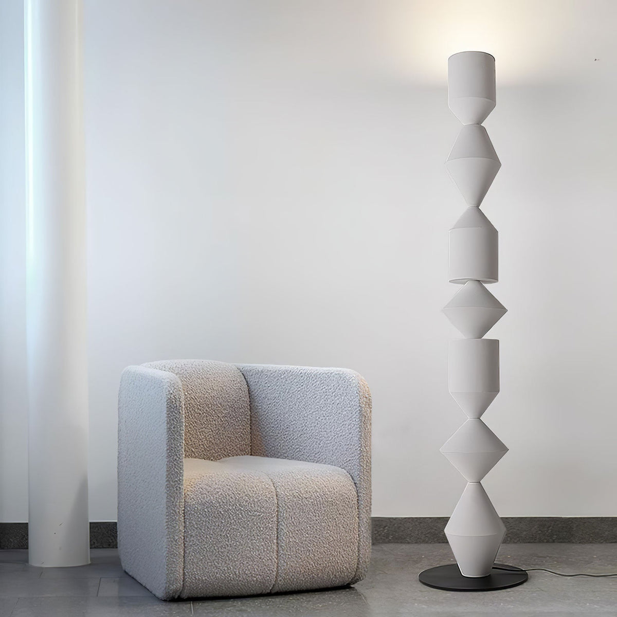 Drisen minimalistisk gulvlampe i træ