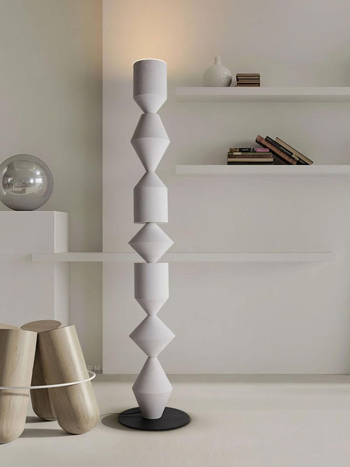 Drisen minimalistisk gulvlampe i træ