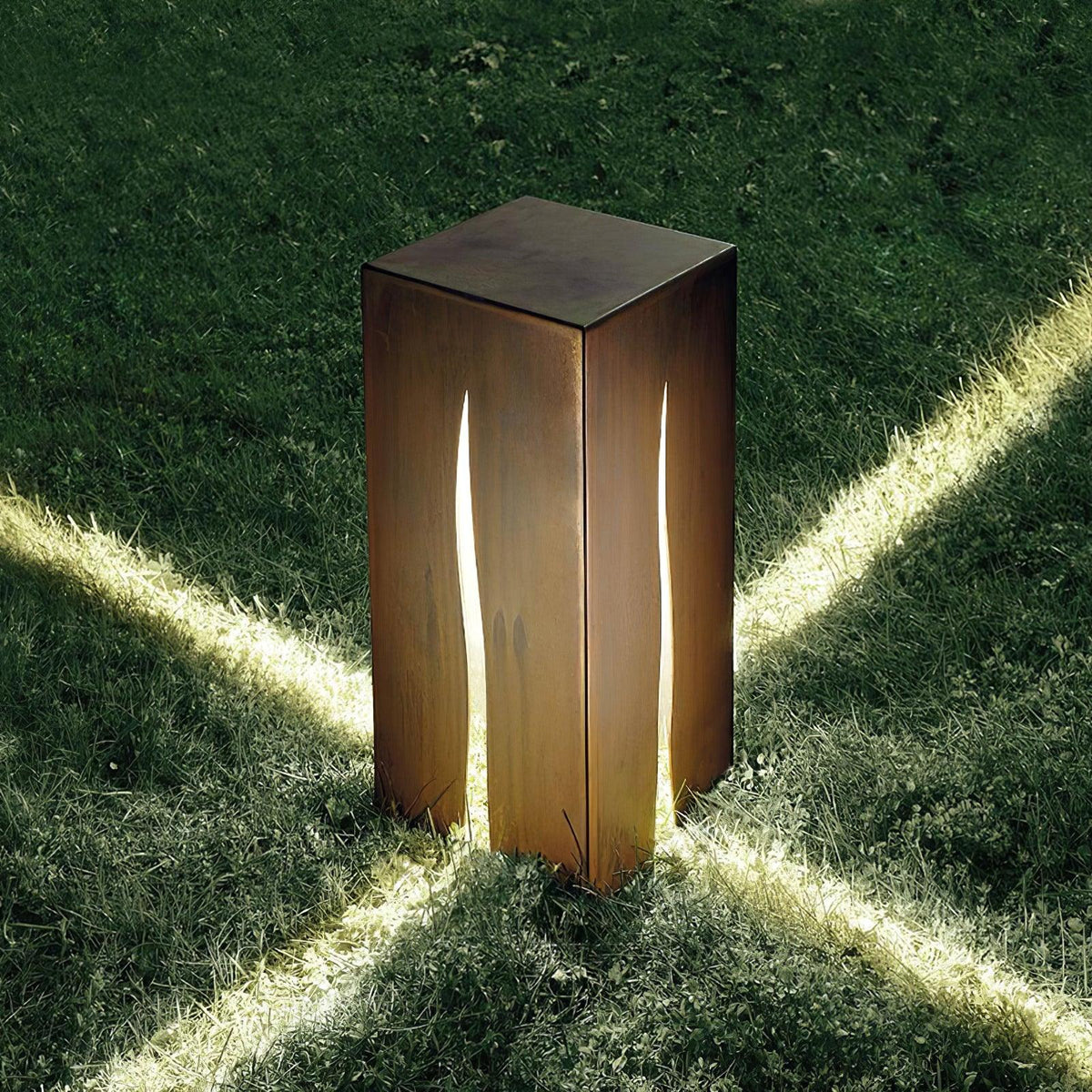 Candeeiro de exterior Cubo Rachado