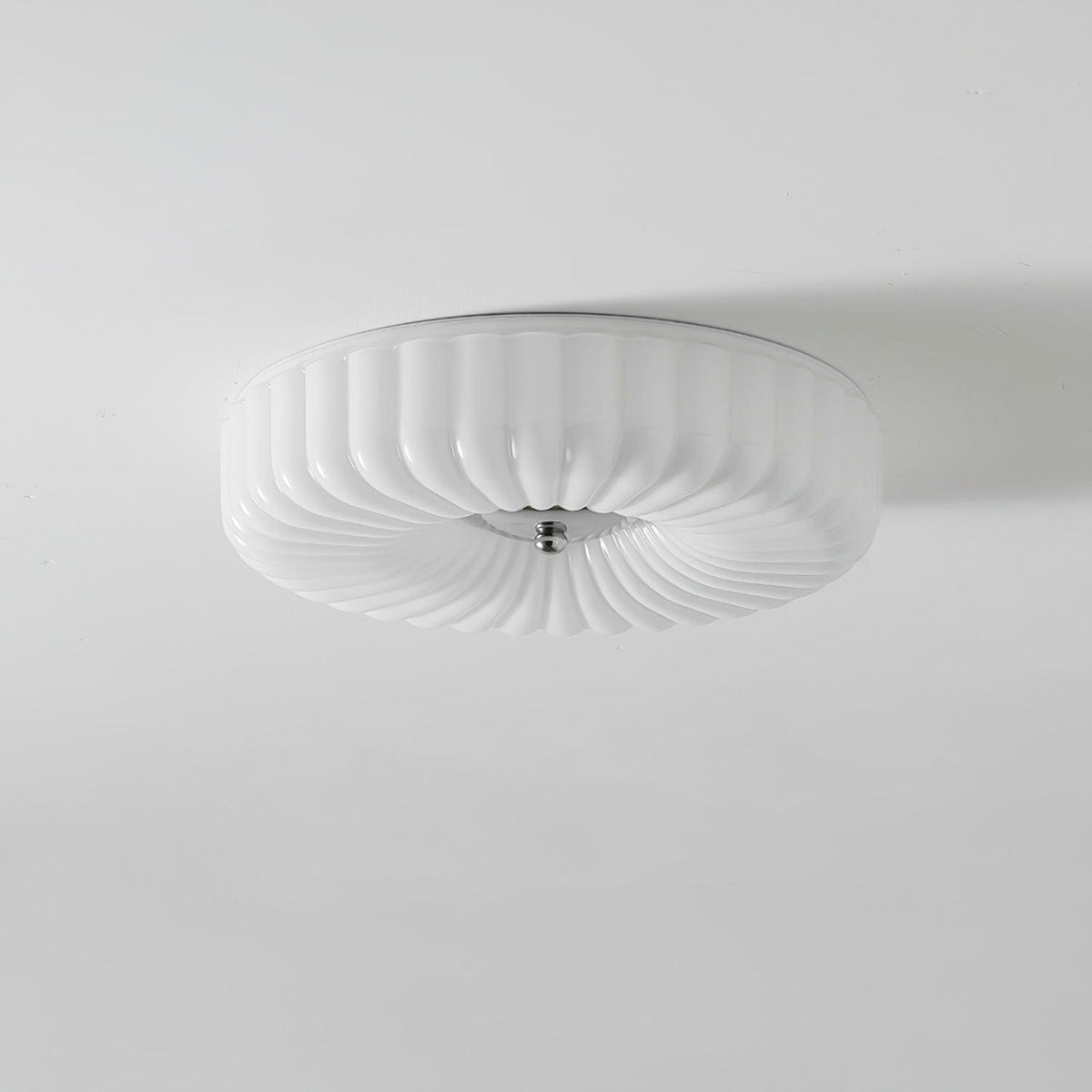 Mivone infälld taklampa i krämfärgat glas