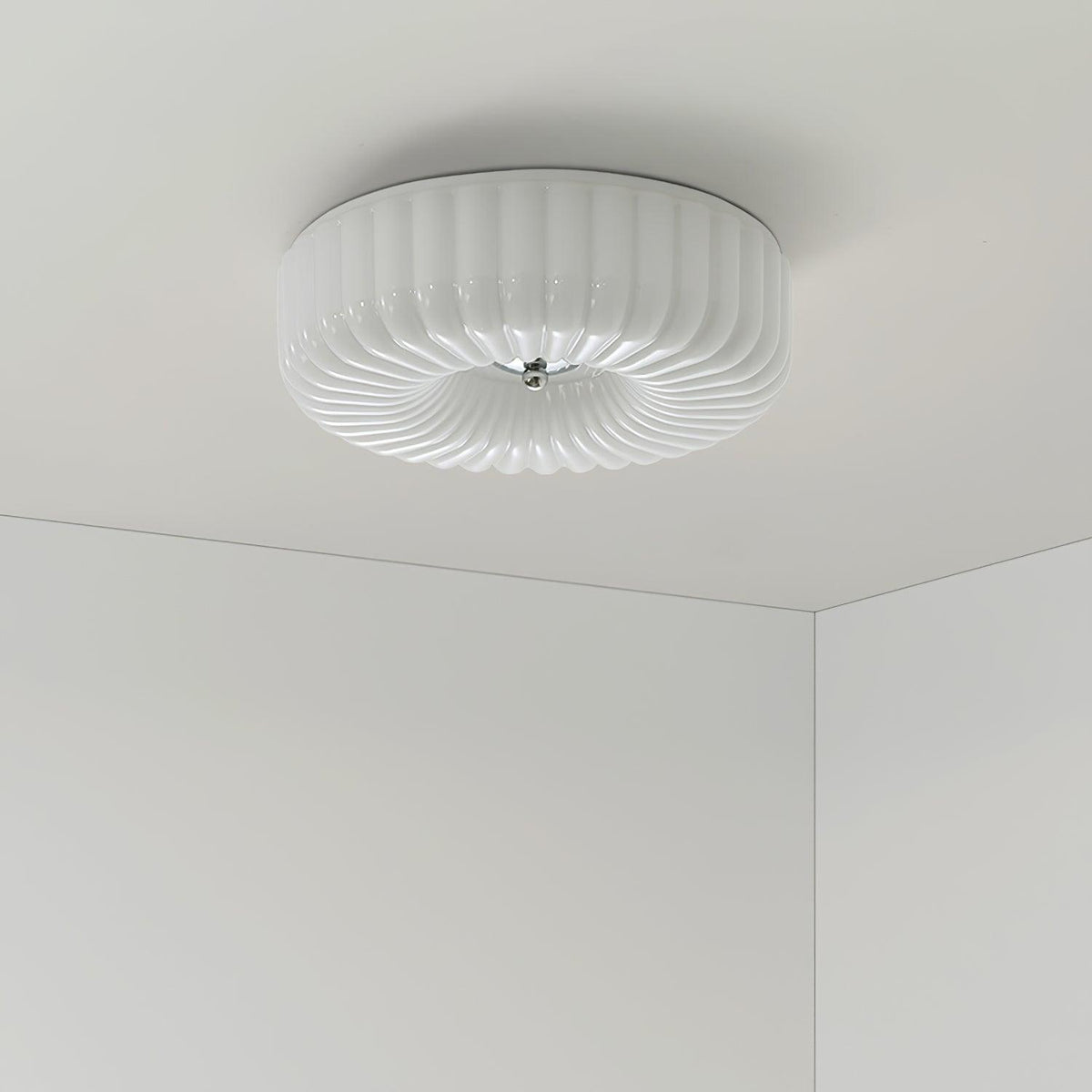 Mivone infälld taklampa i krämfärgat glas