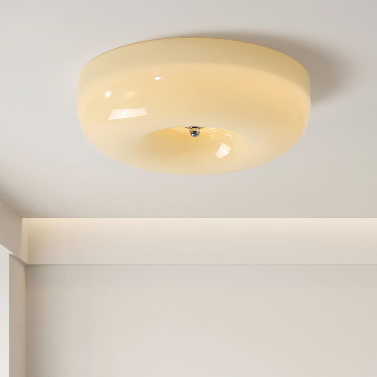 Cam Modern Minimalist Swirl Glass Ceiling Lamp