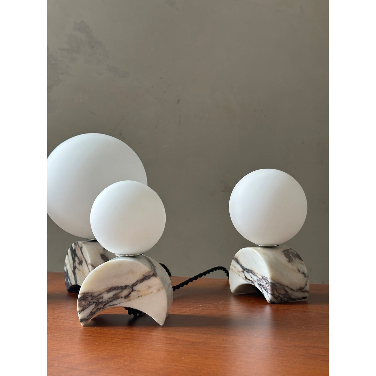 Crescent Marble Table Lamp