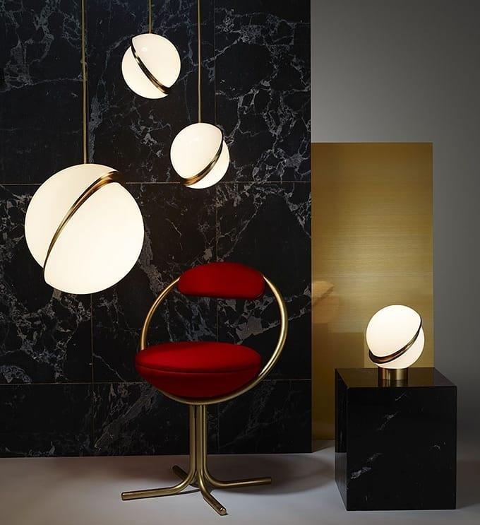 Candeeiro de mesa futurista Solaria