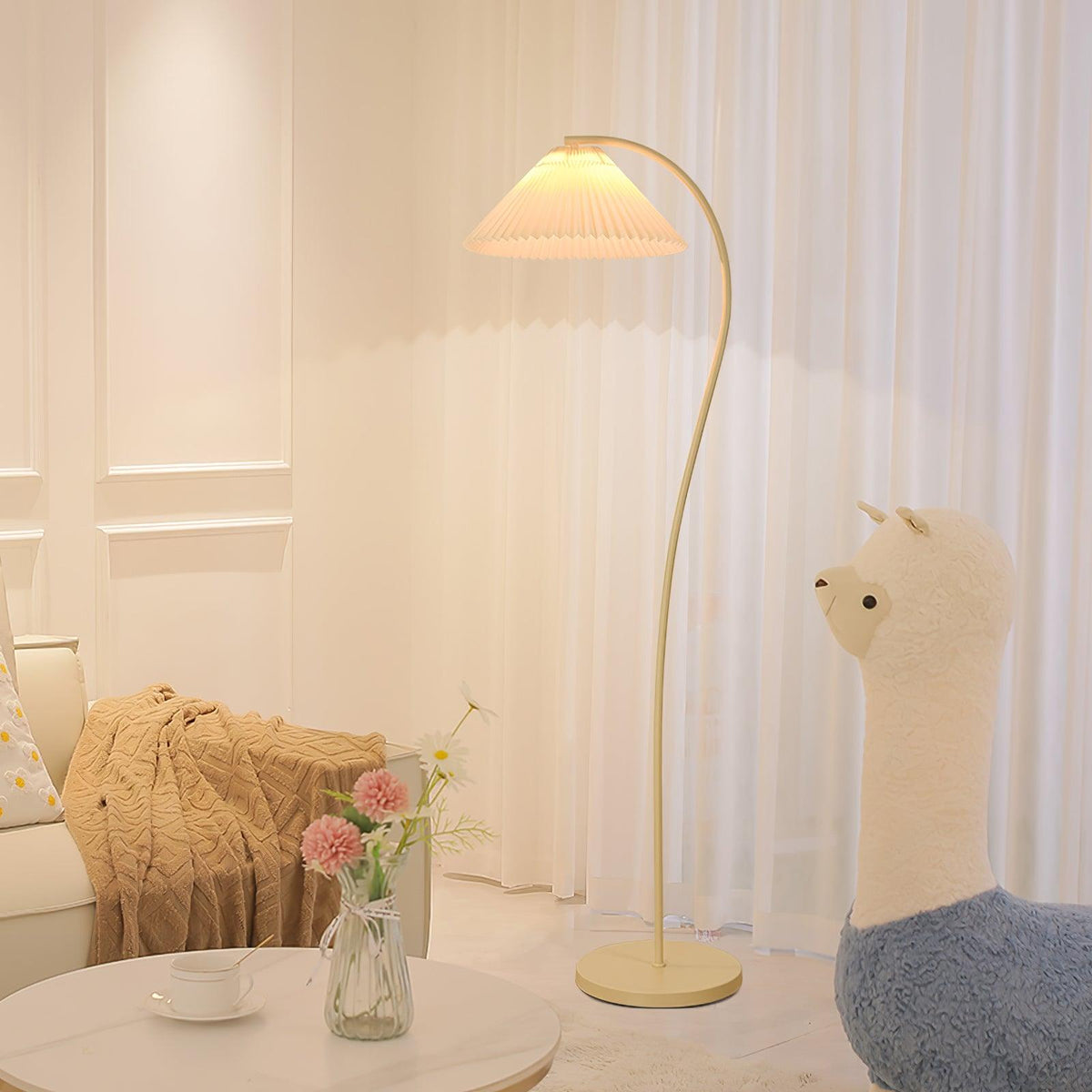 Fyrel minimalistisk gulvlampe i stof