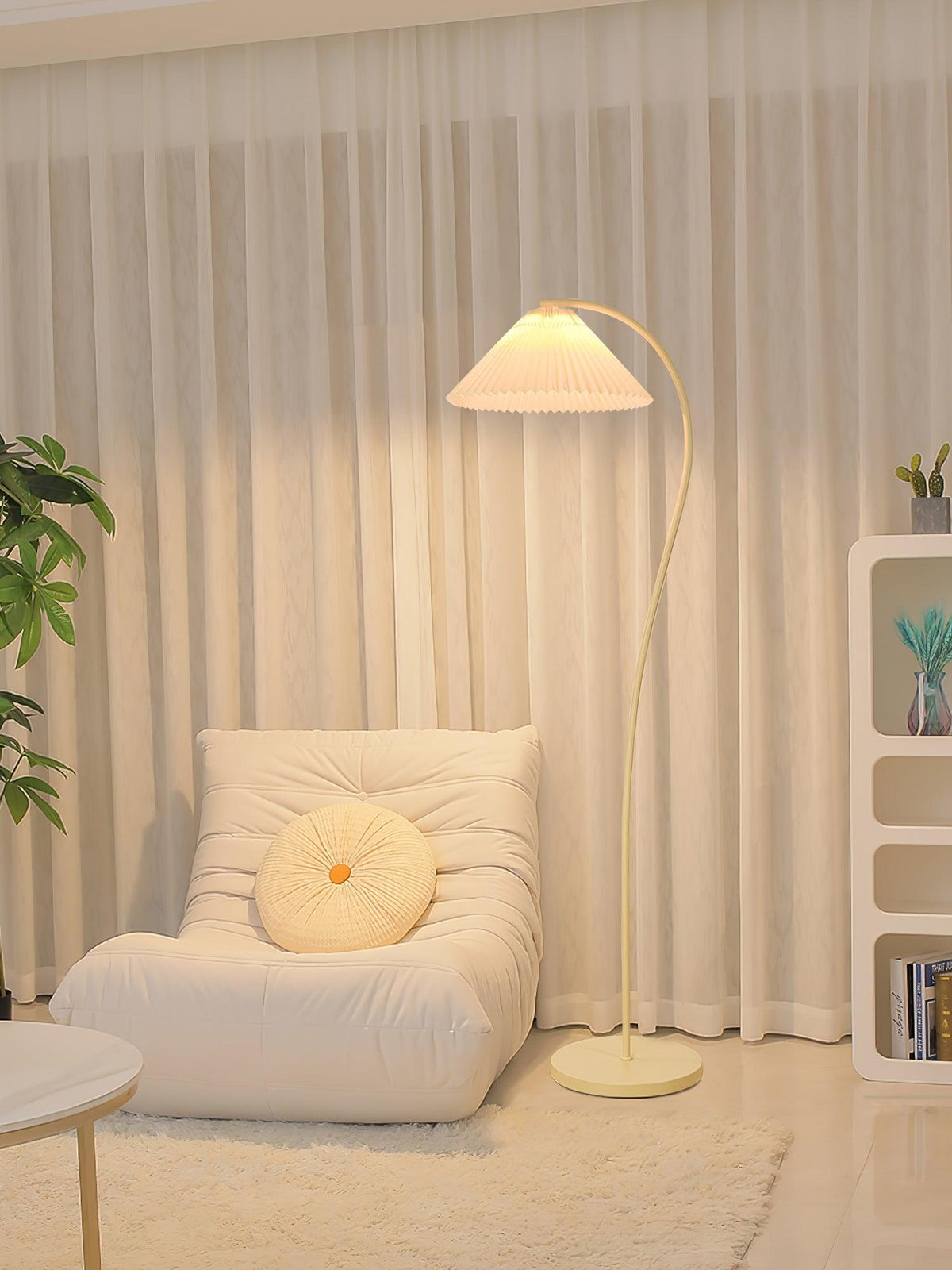 Fyrel minimalistisk gulvlampe i stof