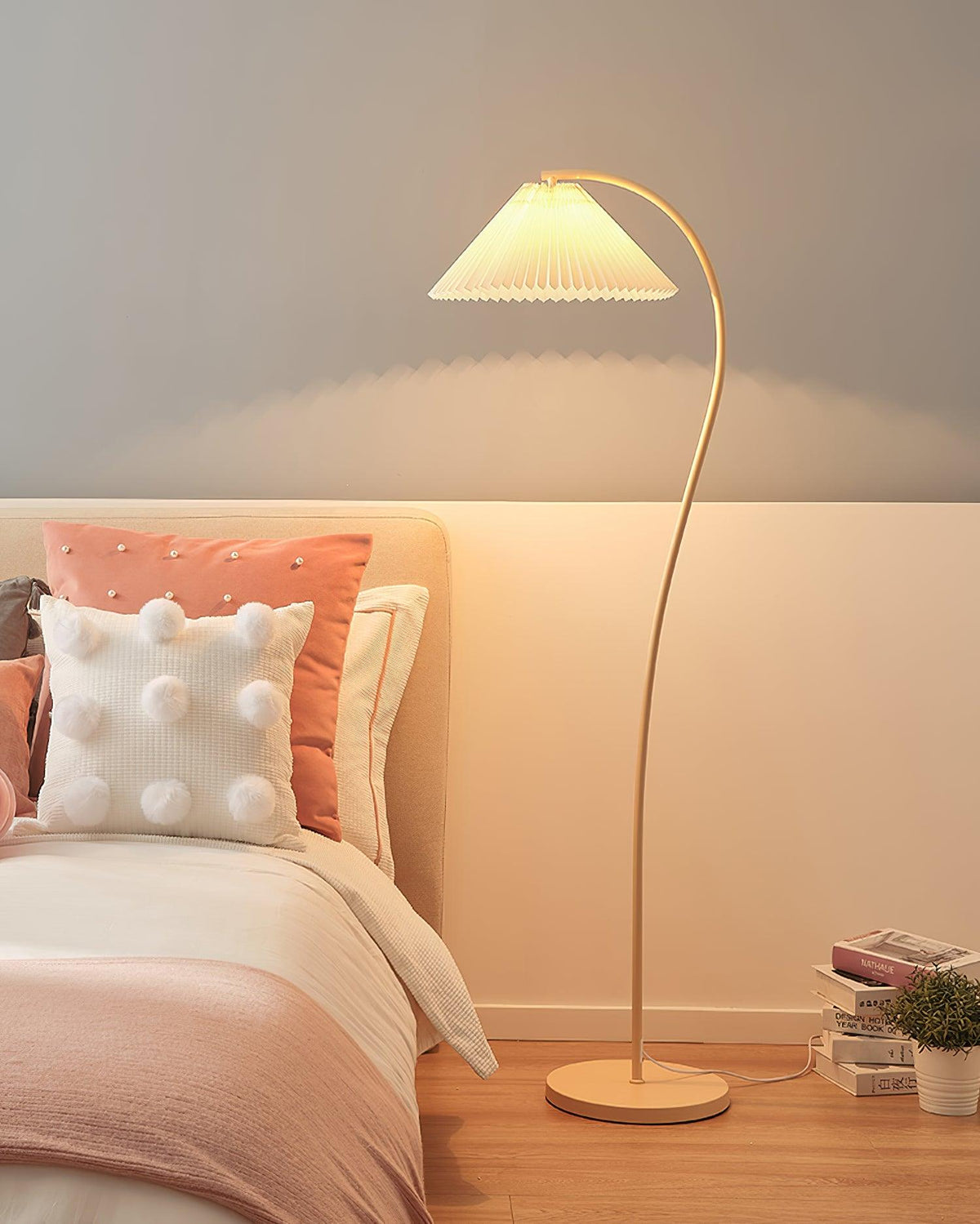 Fyrel minimalistisk gulvlampe i stof