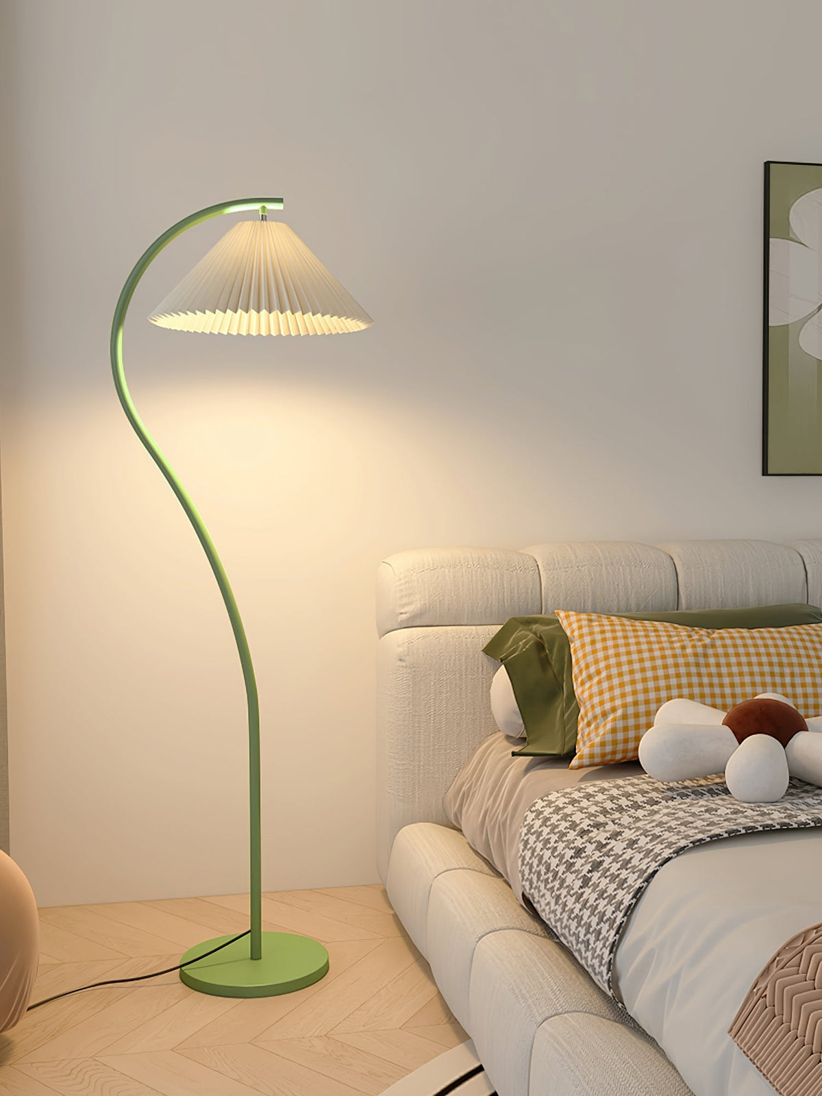 Fyrel minimalistisk gulvlampe i stof