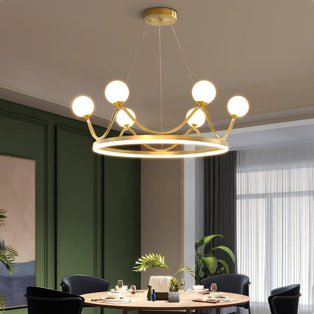 Candelabro moderno de vidro luxuoso Lioriora