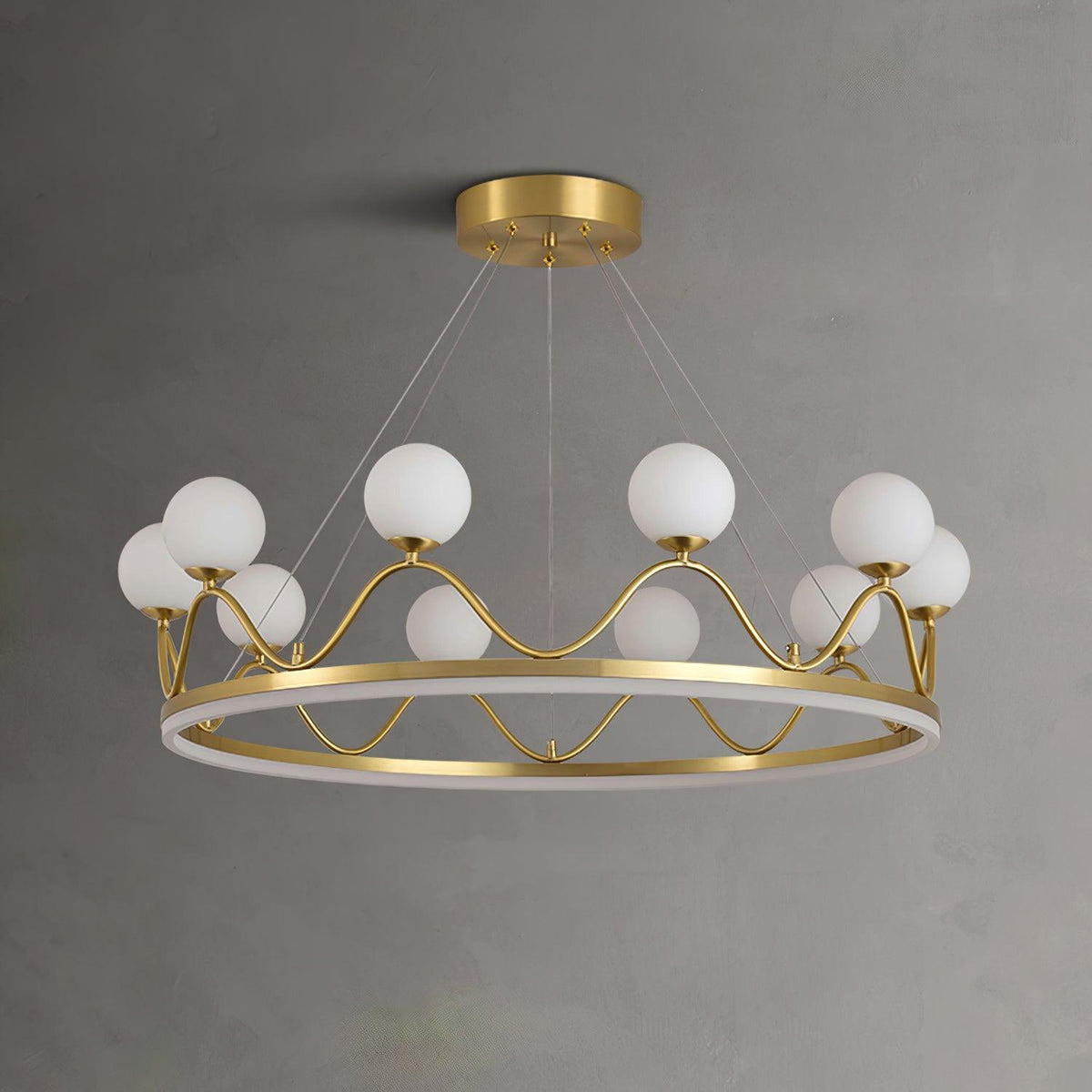 Candelabro moderno de vidro luxuoso Lioriora