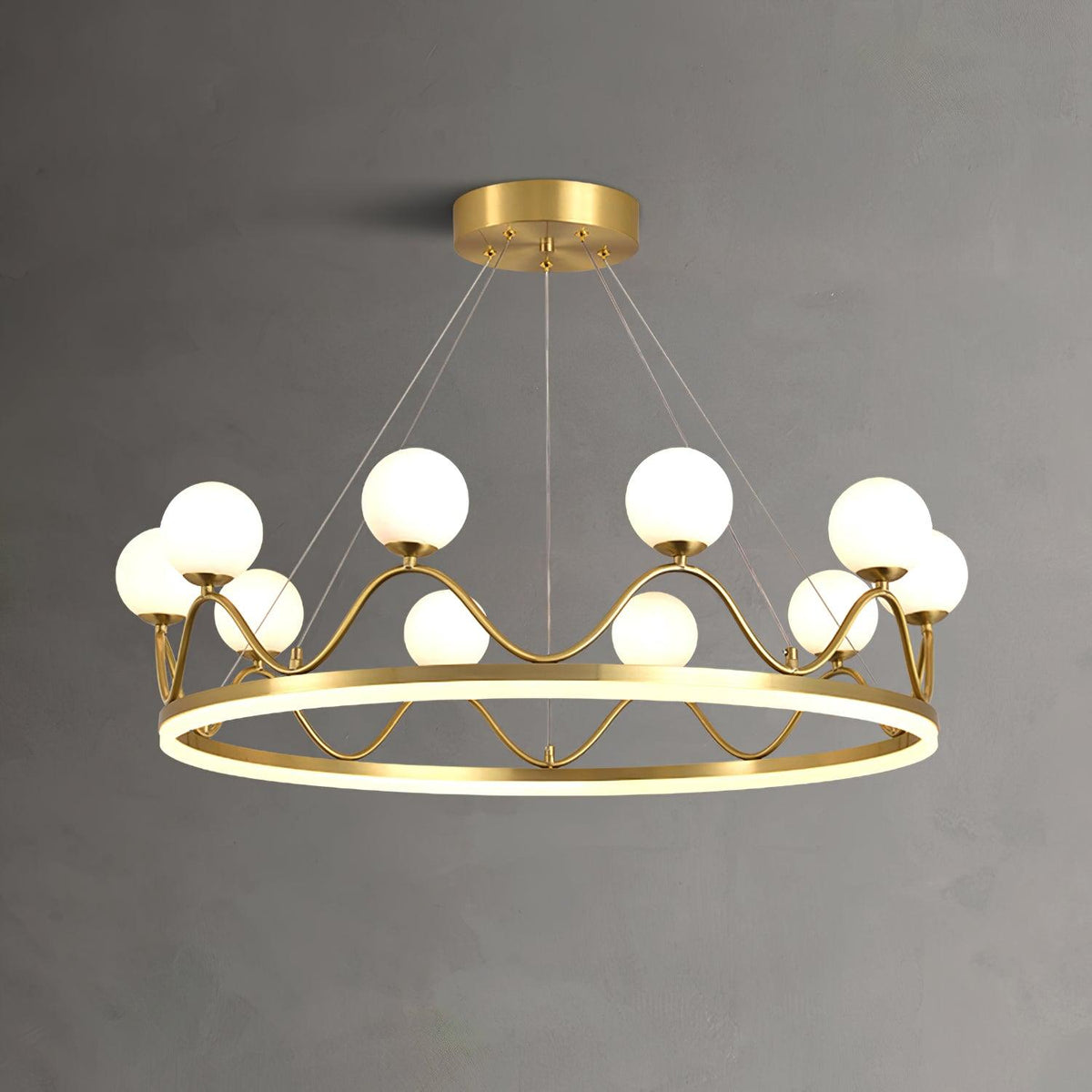 Candelabro moderno de vidro luxuoso Lioriora