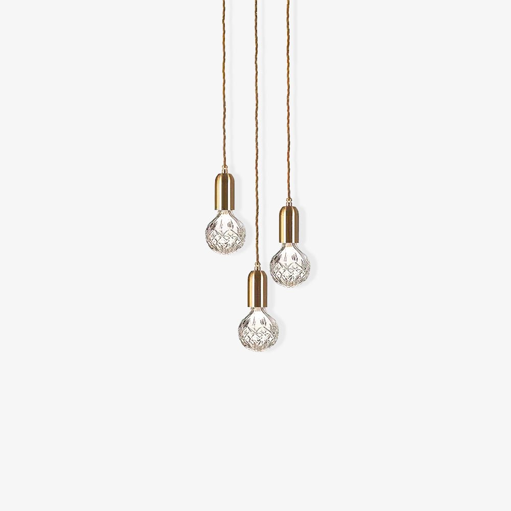 Selanielle pendellampa med kristallglödlampa