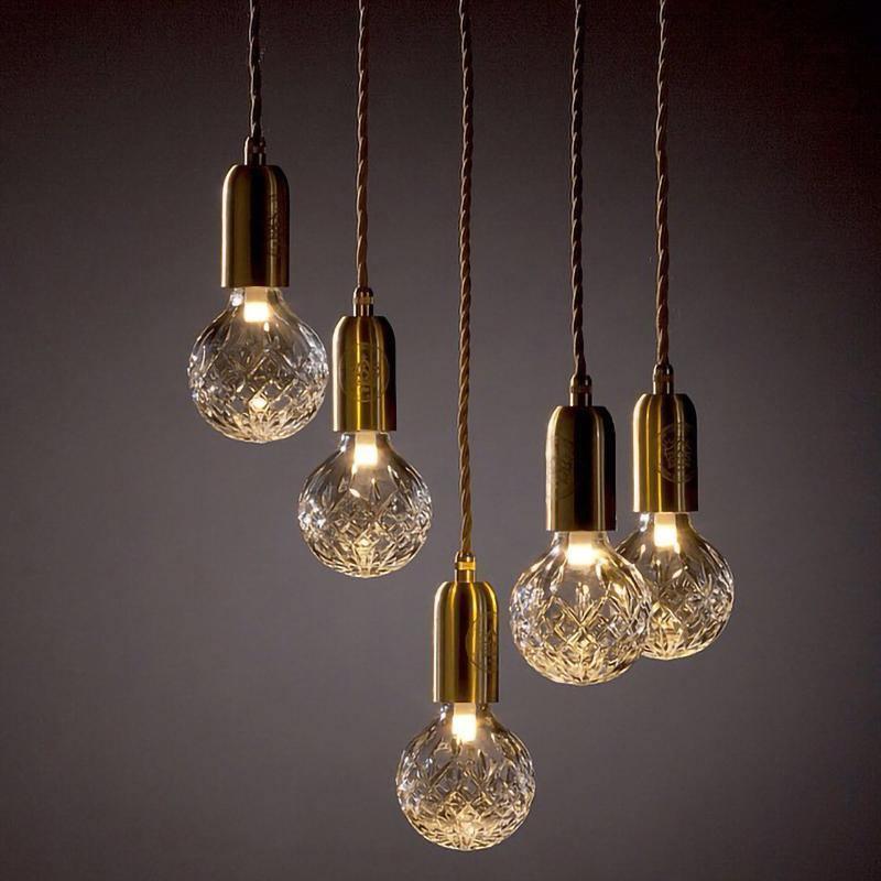 Selanielle pendellampa med kristallglödlampa