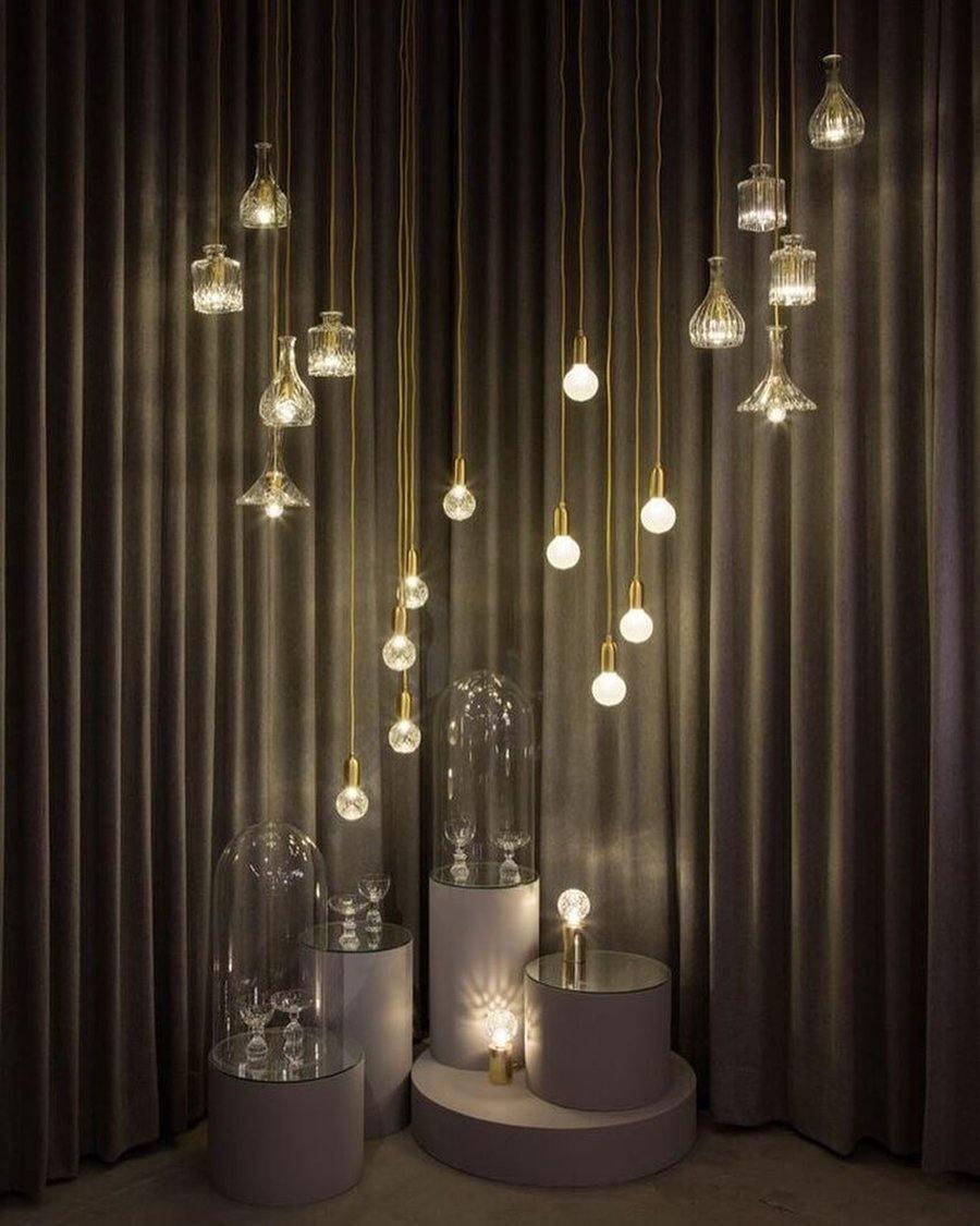 Selanielle pendellampa med kristallglödlampa