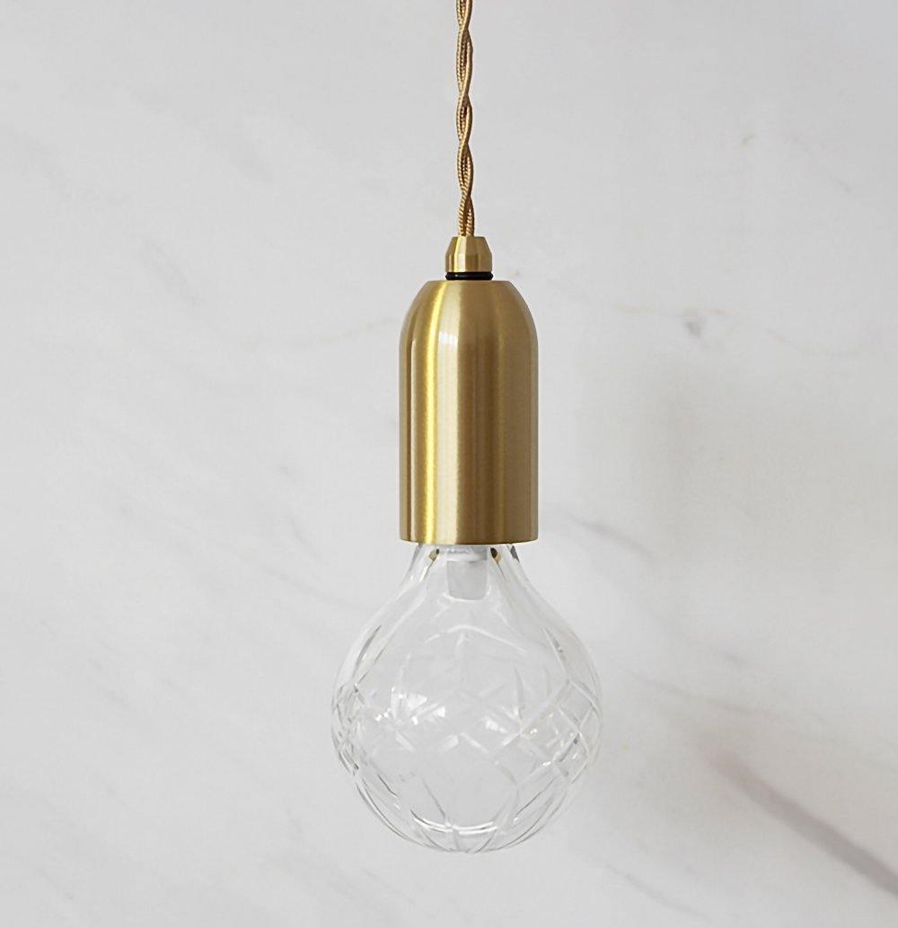 Selanielle pendellampa med kristallglödlampa