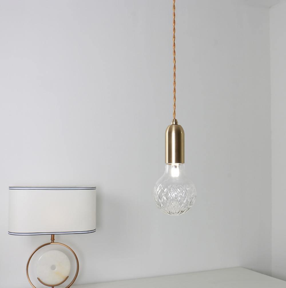 Selanielle pendellampa med kristallglödlampa