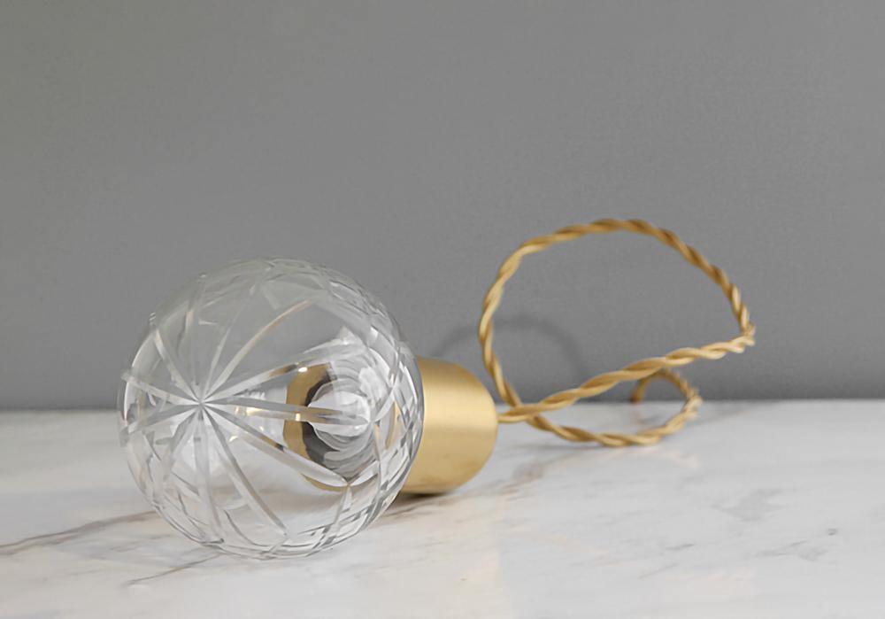 Selanielle pendellampa med kristallglödlampa