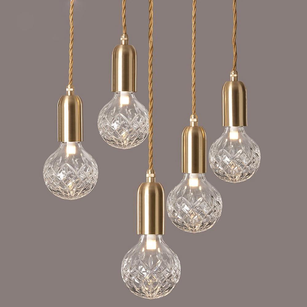 Selanielle pendellampa med kristallglödlampa