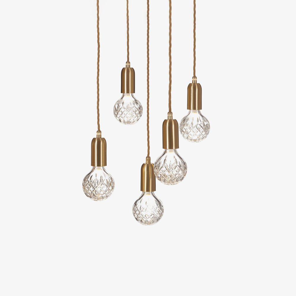 Selanielle pendellampa med kristallglödlampa