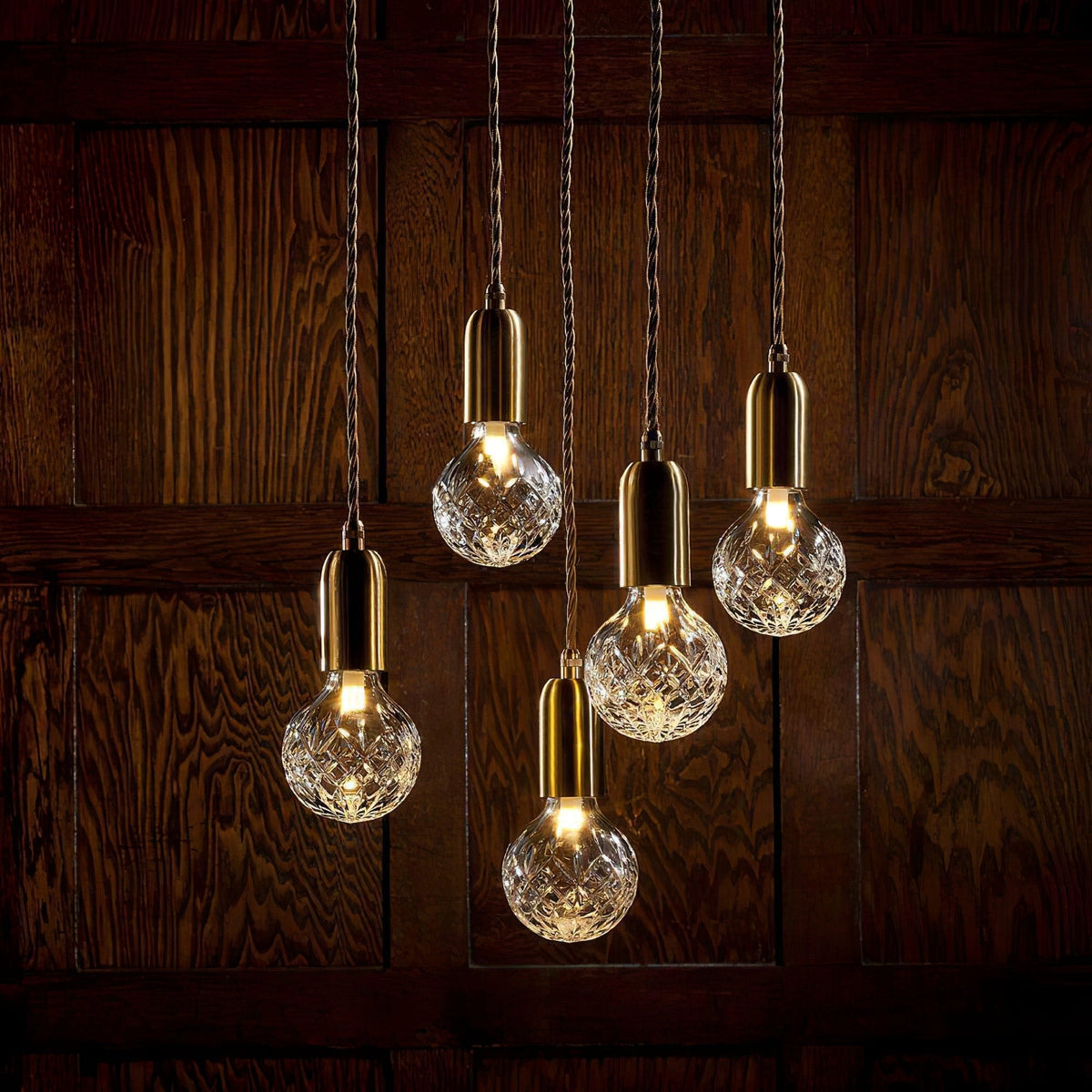 Selanielle pendellampa med kristallglödlampa