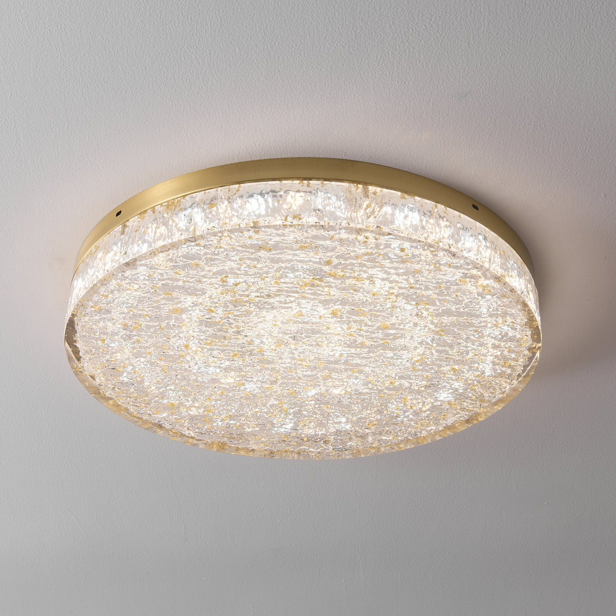 Elyelaine postmoderne luksusloftlampe med kerne af krystalharpiks