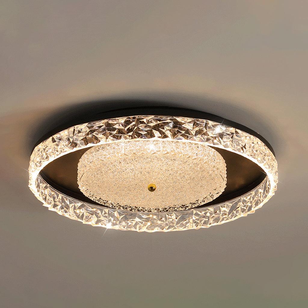 Bia postmoderne luksusloftslampe med indbyggede krystaller