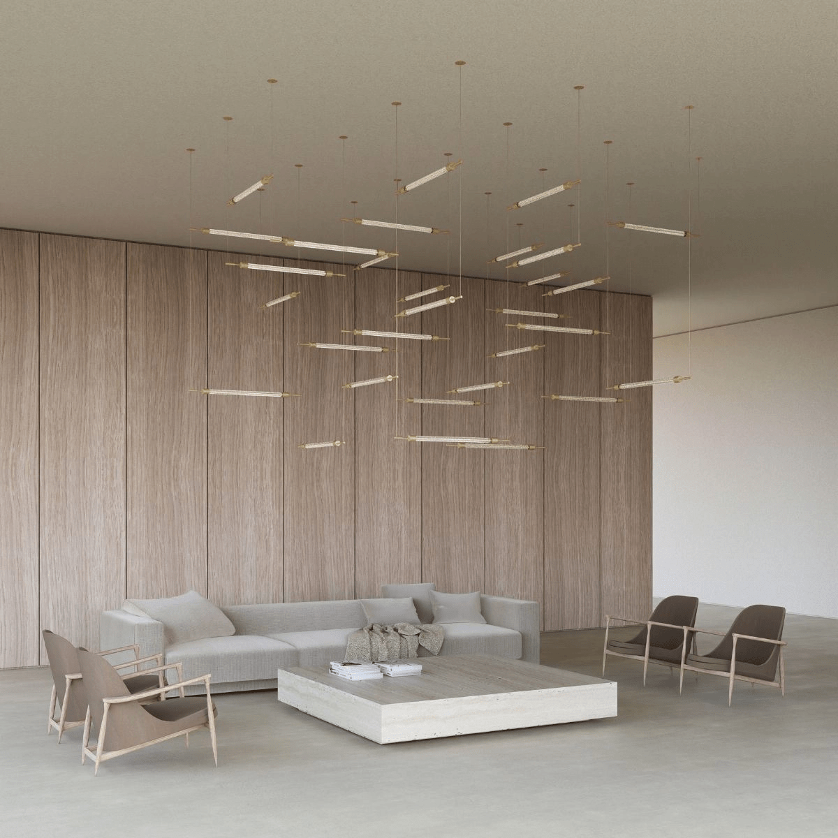 CrystalGrid arkitektonisk matrix, specialtilpasset lysekrone