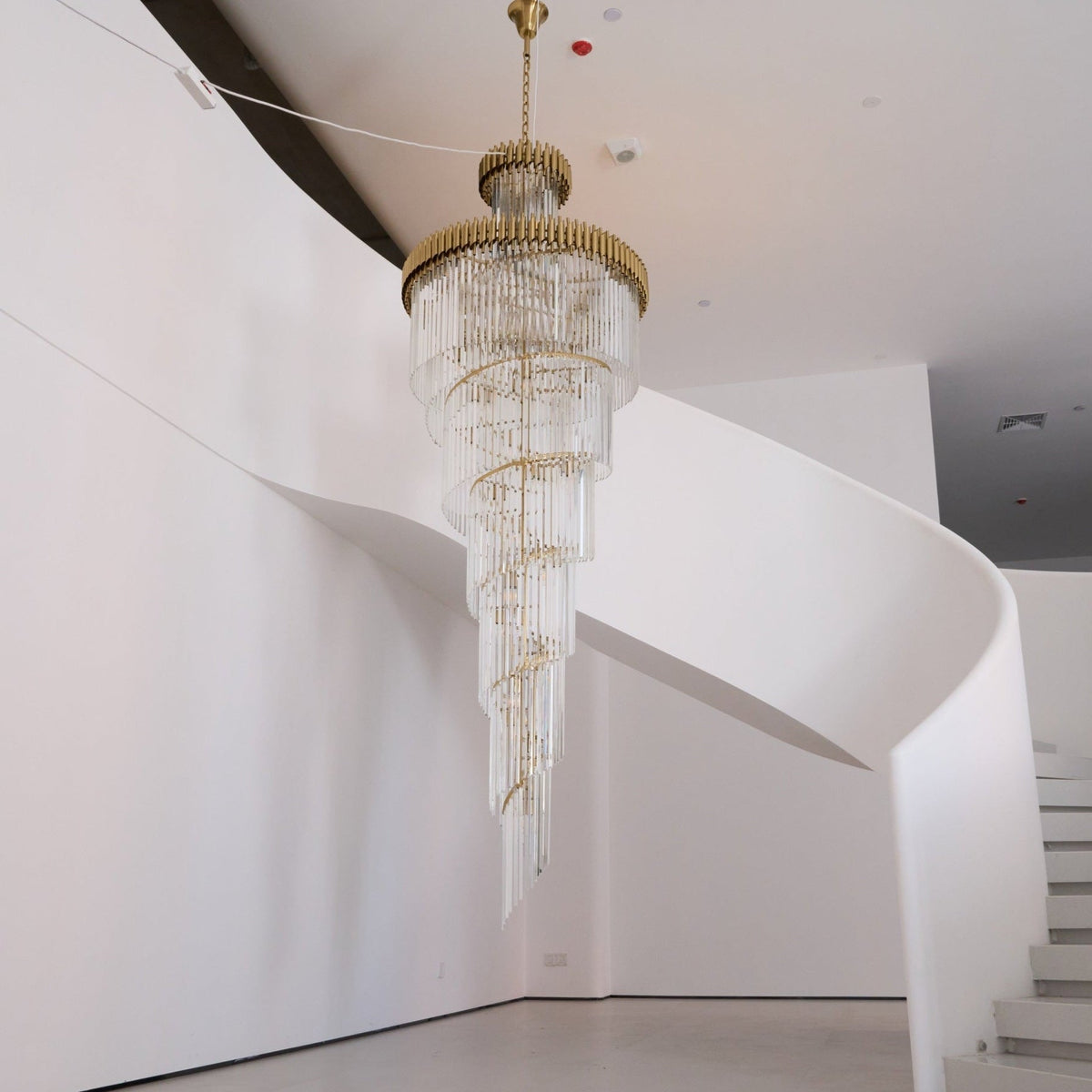 Elyelissa Crystal Spiral Chandelier