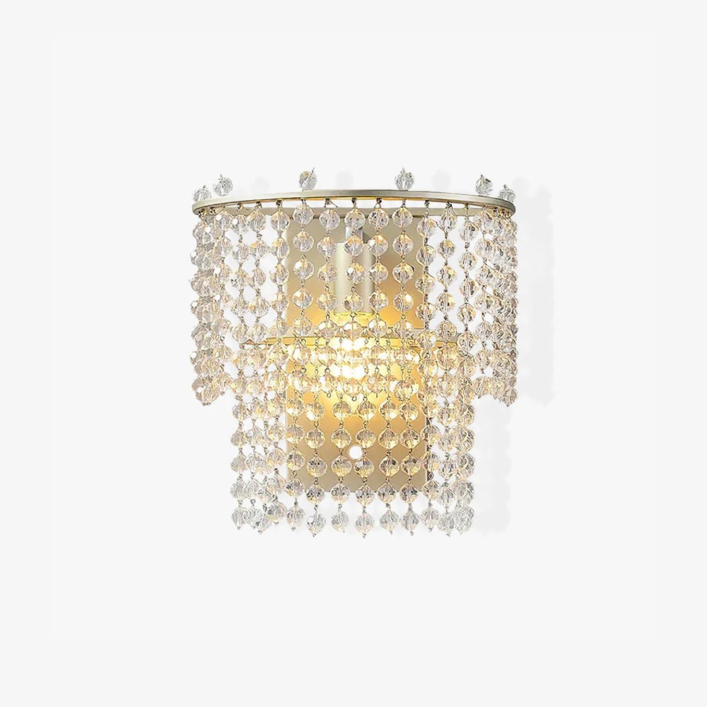 Cyranise vägglampa med kristallvattenfall
