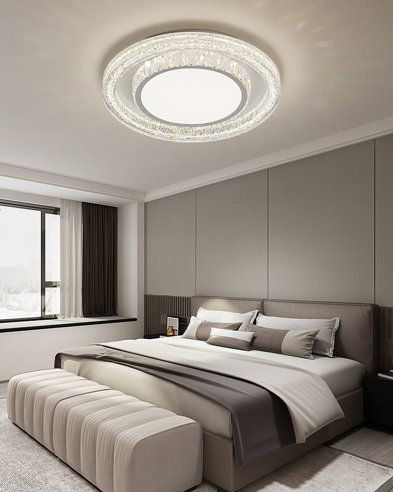 Candeeiro de teto de cristal luxuoso pós-moderno Conoror