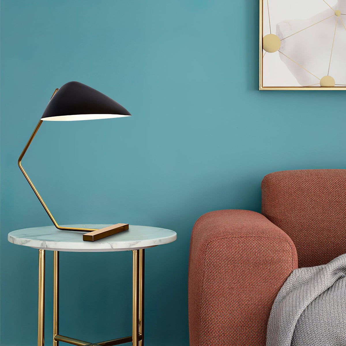 Velaice bordlampe i mid-century-stil