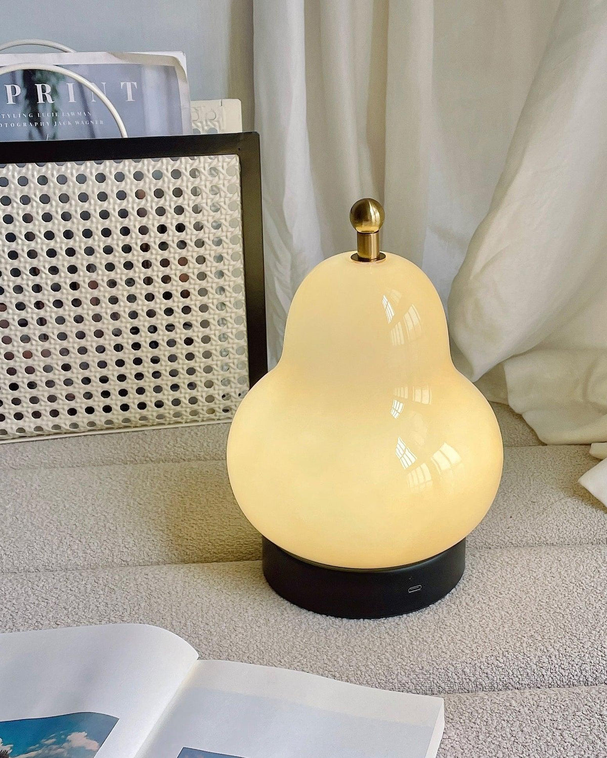 Candeeiro de mesa Rivoria (bateria incorporada)