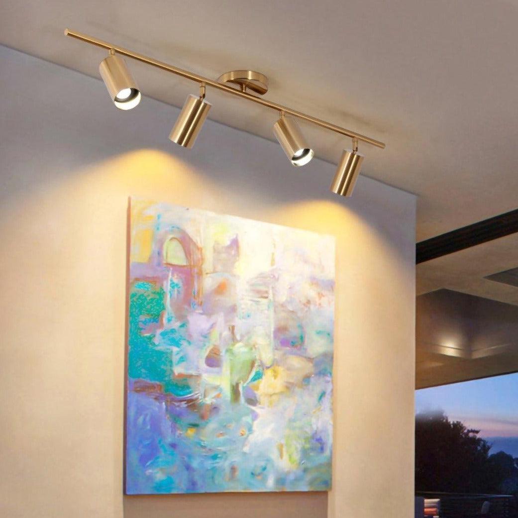 Candeeiro de teto moderno minimalista em latão Ezveno
