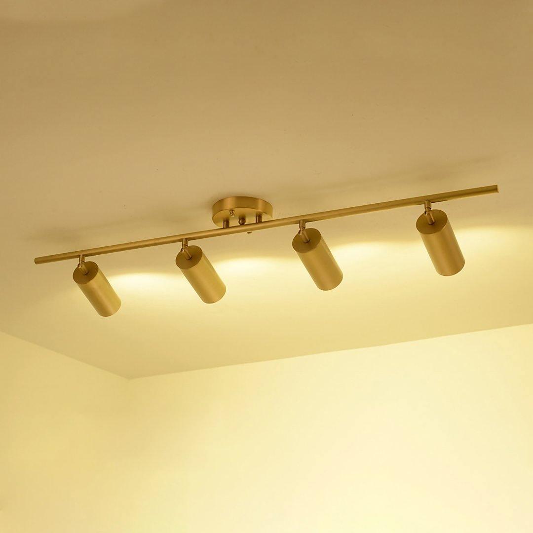 Candeeiro de teto moderno minimalista em latão Ezveno