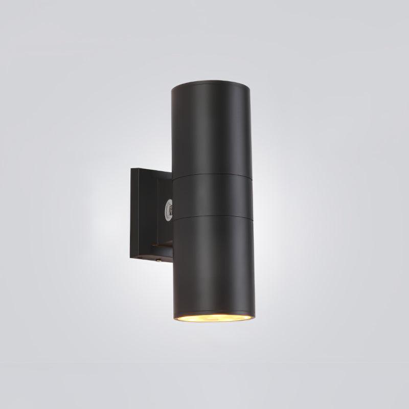 Candeeiro de parede exterior moderno, minimalista e cilíndrico Caliraine