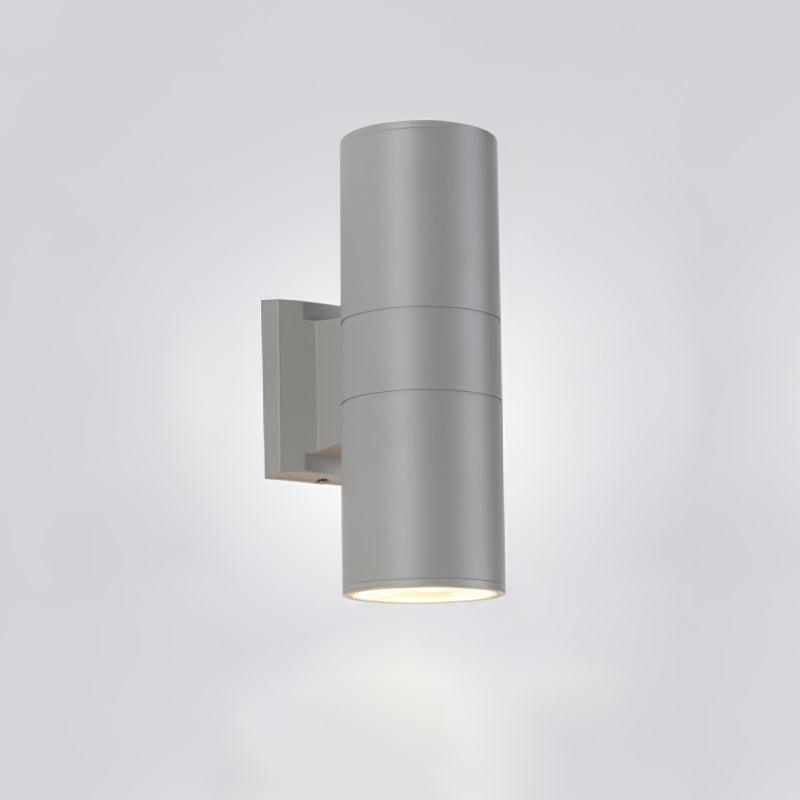 Candeeiro de parede exterior moderno, minimalista e cilíndrico Caliraine
