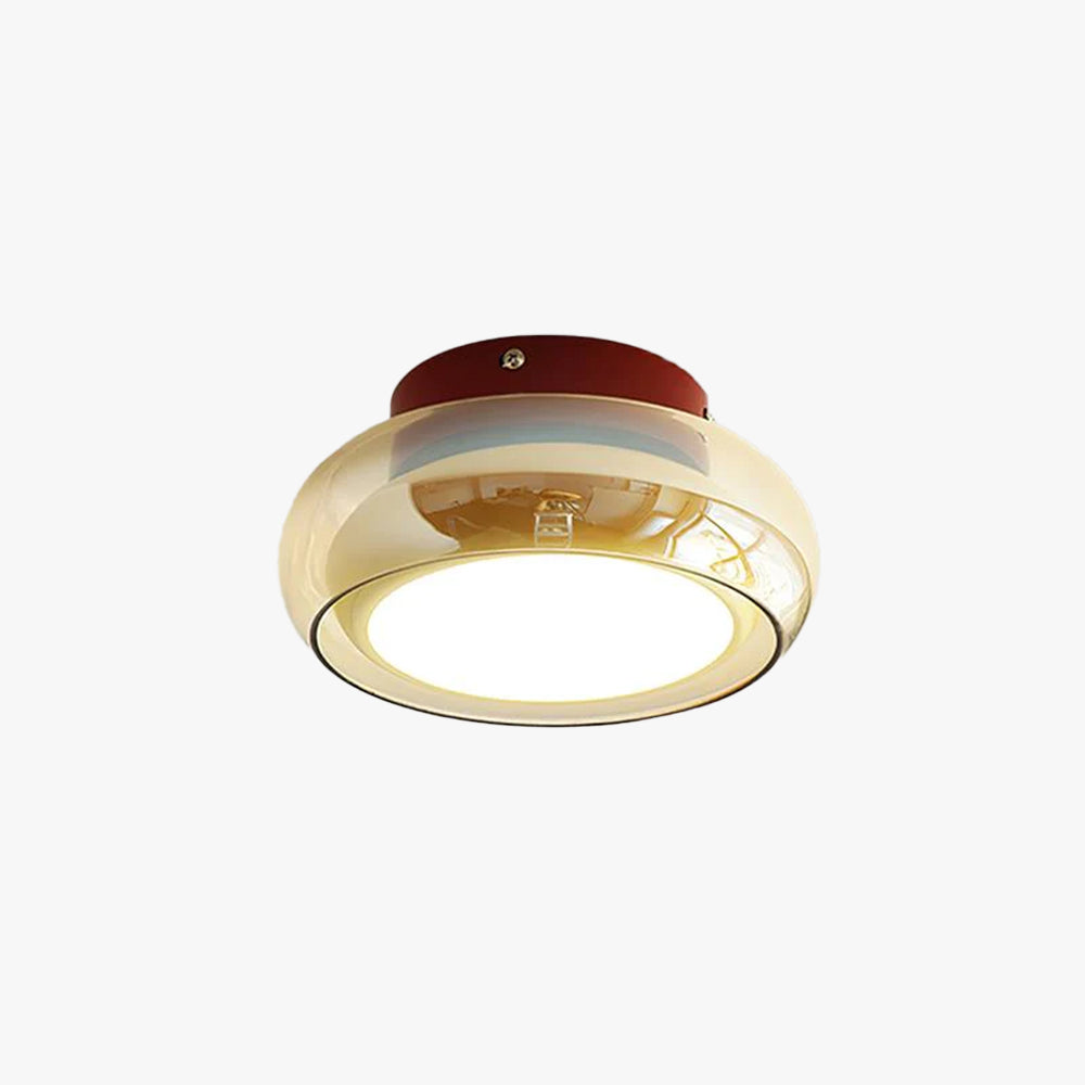 June retro taklampa i glas, utanpåliggande