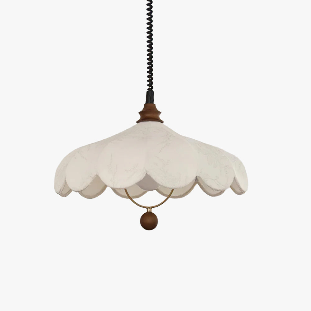 Hana vintagependellampe med blomstermotiv