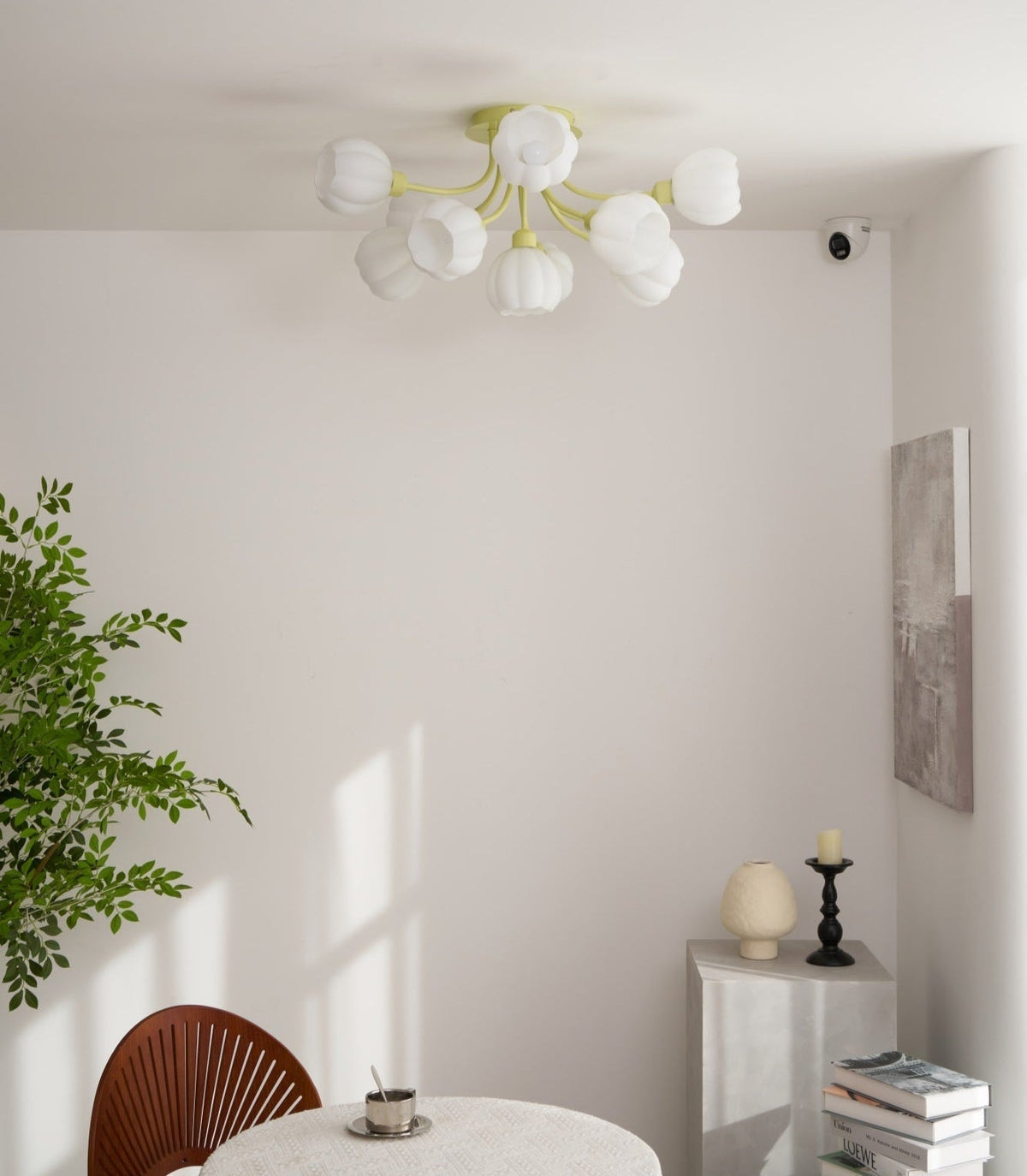 Zenorarae elegant taklampa i matchaglas